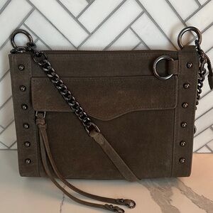 Rebecca Minkoff M.A.B. Suede Crossbody Bag with Studs